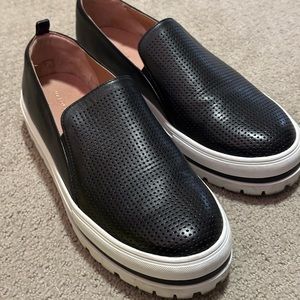 Leather Halogen Slip On Shoes